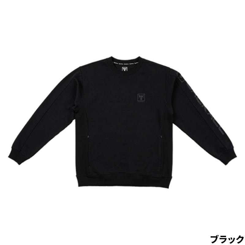 ジャッカル ウェア クルーネックスウェット SW-A001 XL ブラック