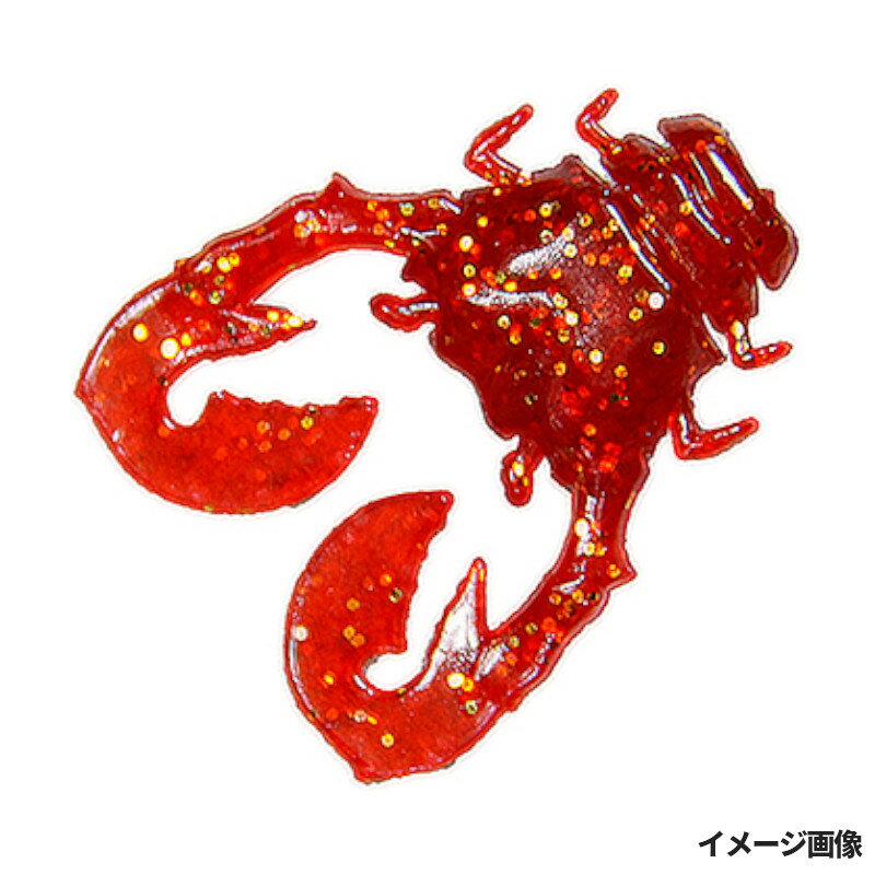 ジャッカル ワーム ちびチヌ蟹 1インチ レッドゴールドフレーク【ゆうパケット】