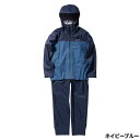 【現品限り】 シマノ ウェア 3レイヤー レインスーツ L ネイビーブルー RA-047X