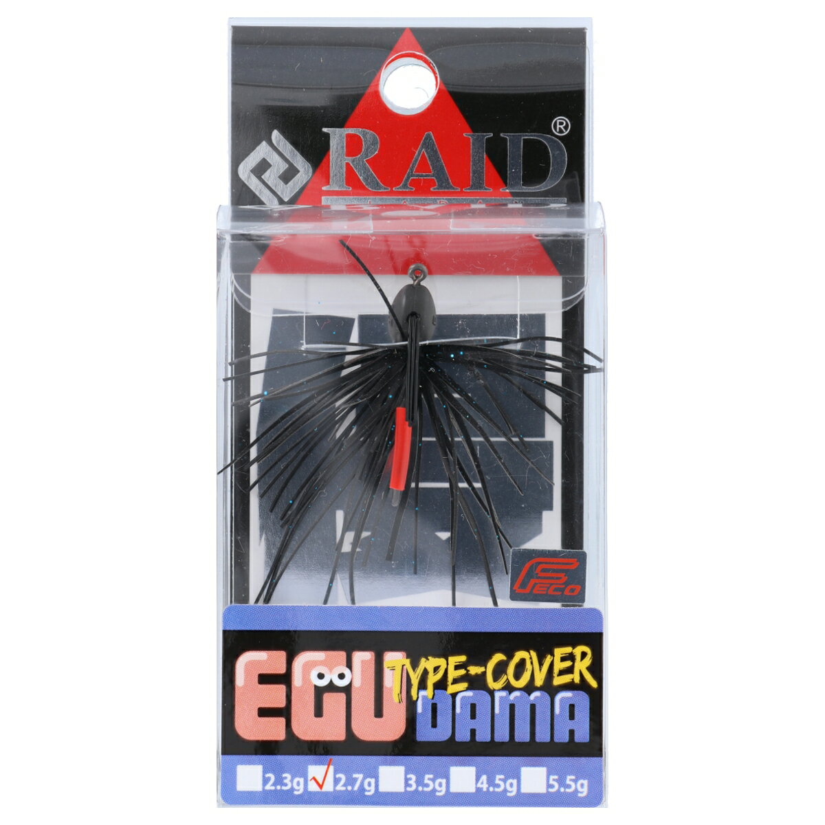 レイドジャパン ラバージグ EGU-DAMA Type-COVER 2.7g 002.ブラック/ブルーFLK.
