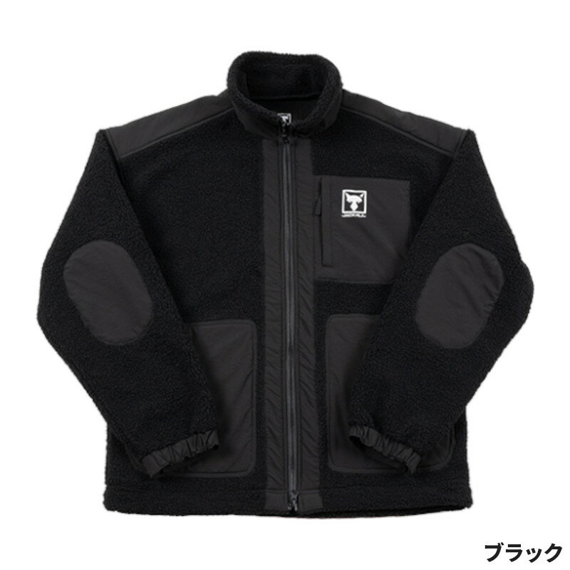ジャッカル 防寒ウェア ウィンドブロックフリースジャケット JA-A001 XXL ブラック