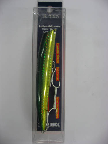 タックルハウス ルアー チューンド K-TEN TKLM-120 107SH・イエロー/グリーン
