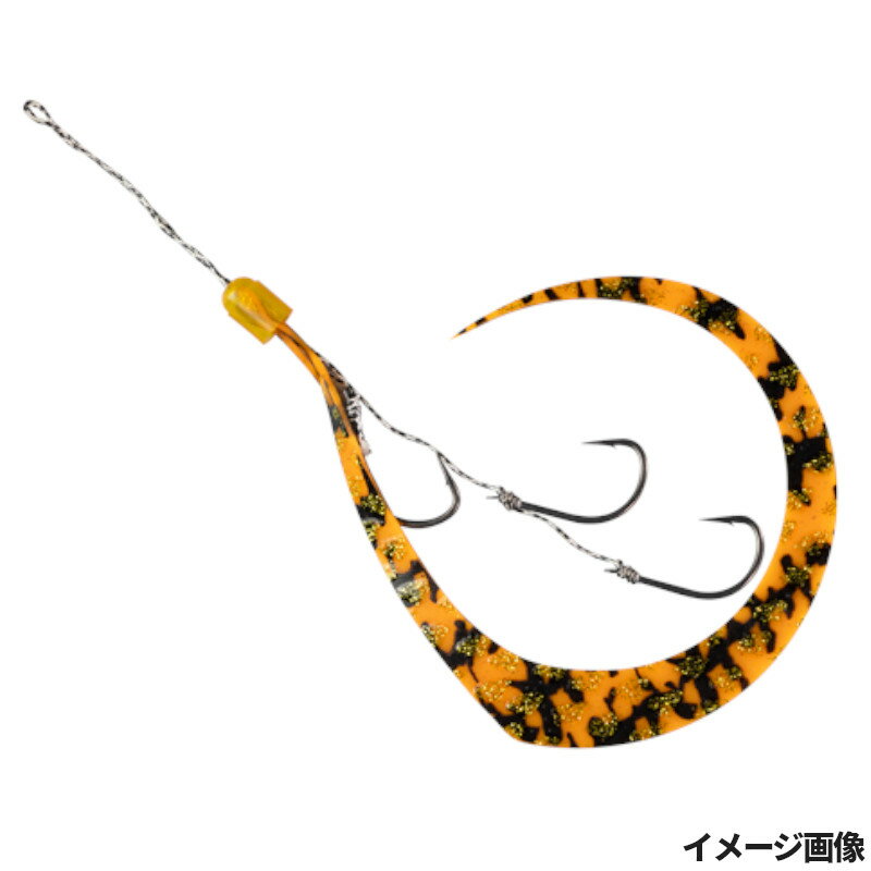 ジャッカル ビンビンフック 無双 ネクタイフックセット 3本鈎 シマシマオレンジゴールドラメ【ゆうパケット】のサムネイル