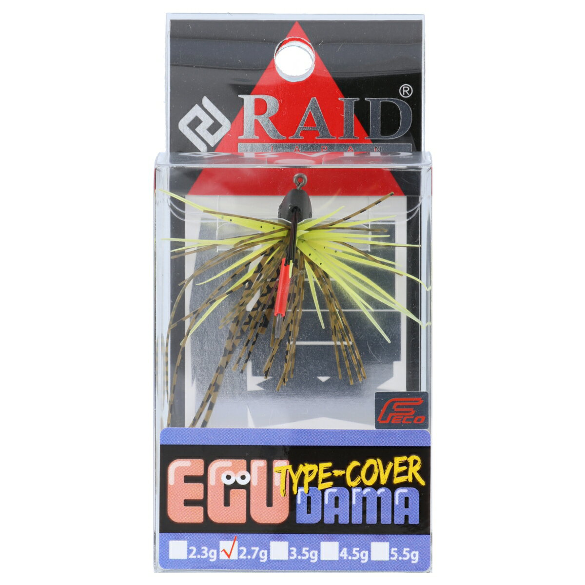 レイドジャパン ラバージグ EGU-DAMA Type-COVER 2.7g 005.グリパン/チャート