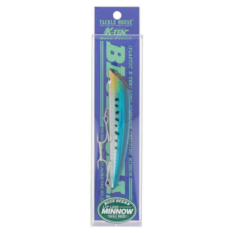 タックルハウス ルアー K-TEN ブルーオーシャン リップレスミノー BKLM115 111.イワシ【ゆうパケット】