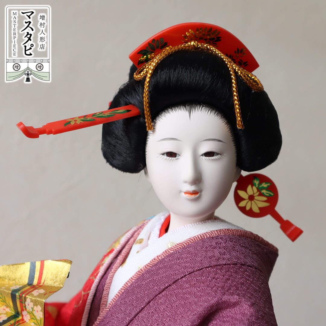 日本人形 寿喜代作 2606C 工芸品 ケース 可愛い コンパクト 和モダン おしゃれ 国...