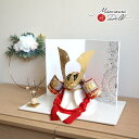 伝統工芸士 誠山作 10号赤糸縅兜 無双結び 手描二曲幾何学桜紋様屏風 クリアフラワーゴールド梅 アイボリー平台 五月人形 5月人形 さつき人形 皐月人形 五月...
