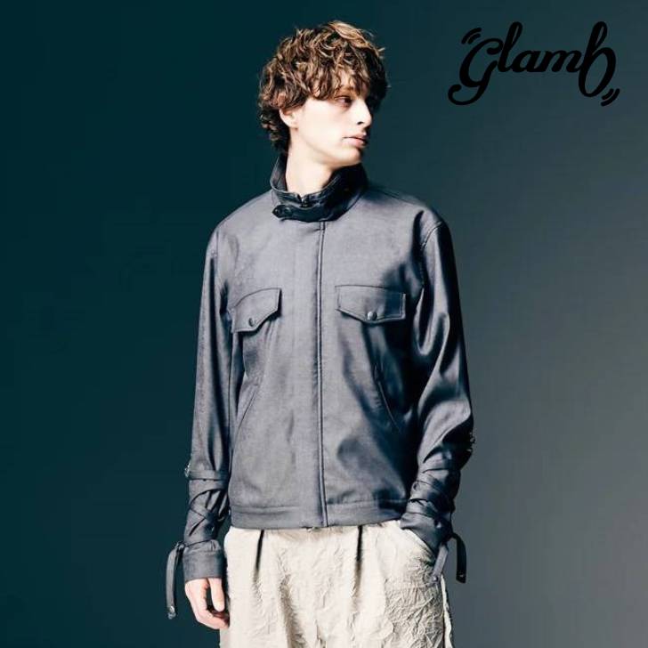 Rakuten - お取り寄せ商品 glamb グラム ブルゾン メンズ Blow Bondage Jacket/ブロウボンデージジャケット グレー ブラック GB0126/JKT07