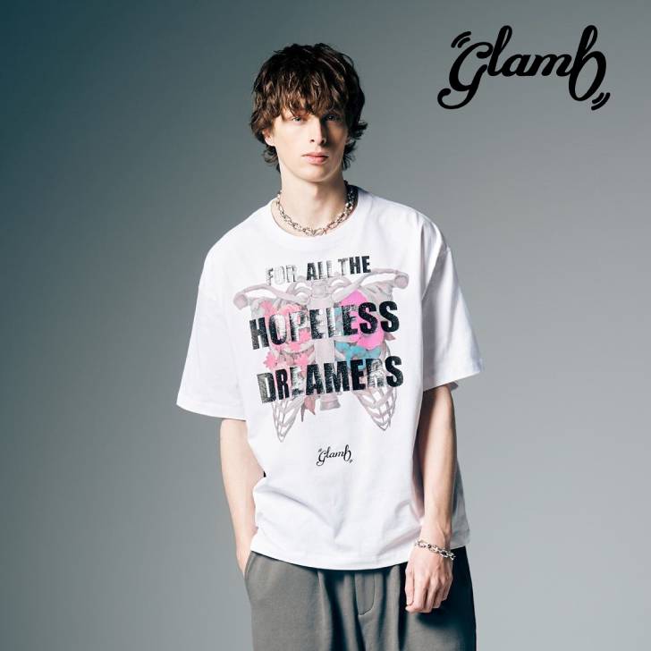 Rakuten - glamb グラム 半袖Tシャツ メンズ Wandermore T-Shirt ワンダーモアTシャツ 夏 ホワイト チャコール GB0226/CS01 きれいめ 男 かっこいい オシャレ 軽い