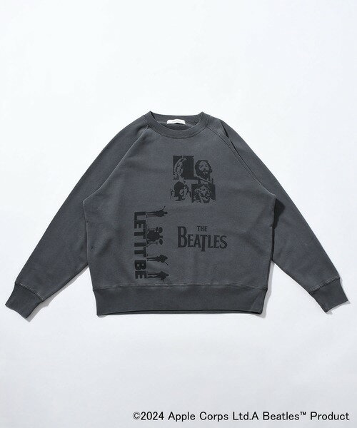 ジョンブル johnbull Johnbull 長袖スウェット メンズ The Beatles スウェット(LET IT BE) 秋冬ファッション ホワイト ブラック JT251C08 コットン100% 30代 40代 50代 メンズ 服 ブランド