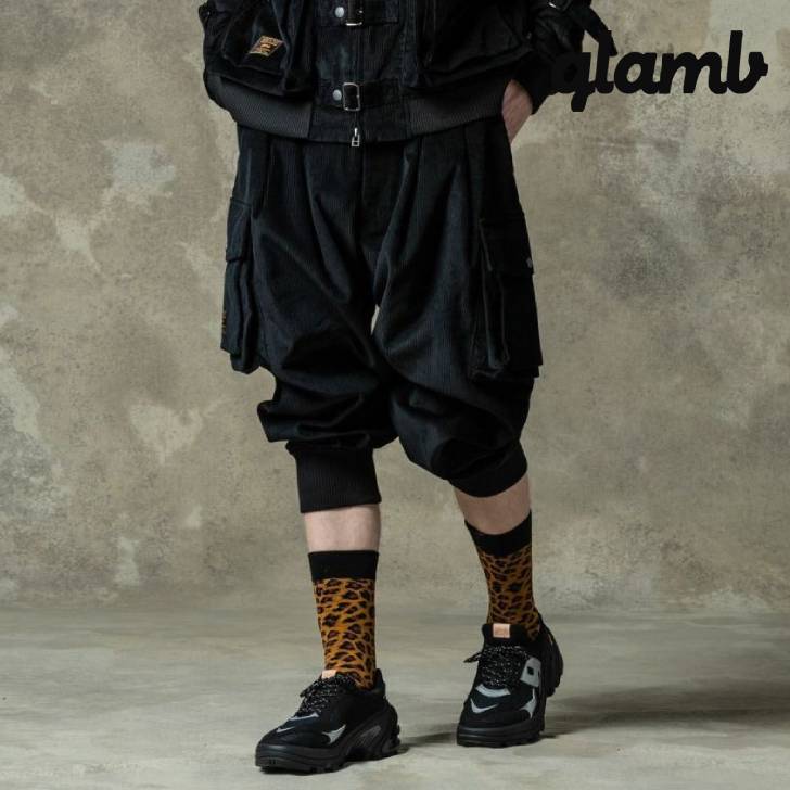 楽天メンズファッションMasterPieceお取り寄せ商品 glamb グラム パンツ メンズ Corduroy Deformed Pants/コーデュロイディフォームパンツ 春夏商品 ベージュ ブルー ブラック GB0125/P13 ブランド 30代 40代 50代 男 かっこいい オシャレ 服