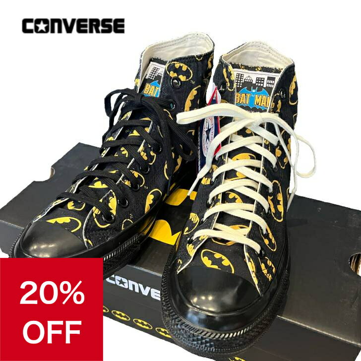 【12月11日まで限定20％OFF＆ポイント最大50倍＆クーポン】 コンバース スニーカー メンズ レディース converse キャンバス オールスター ハイカット ALL STAR AGED HI/DC オールスターエイジドHI/DC バットマン 31314040 靴 シューズ バットマン