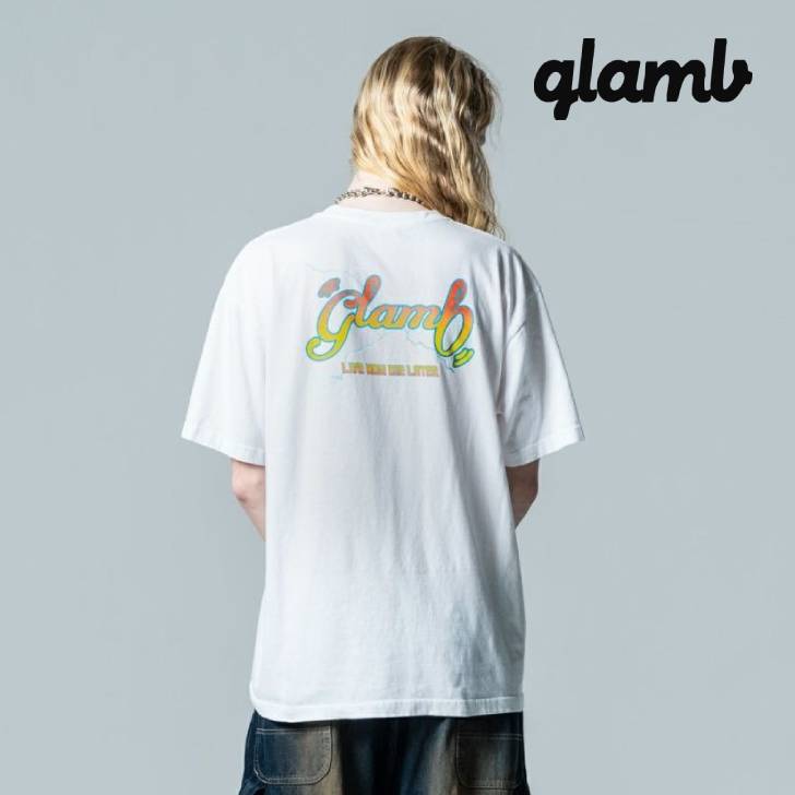 󤻾 glamb  ȾµT  Retrospective Logo T-Shirt/ȥڥƥ֥T ղƾ ۥ磻 ֥å GB0125/CS17 ֥  30 40 50 줤  ä  ڤ 