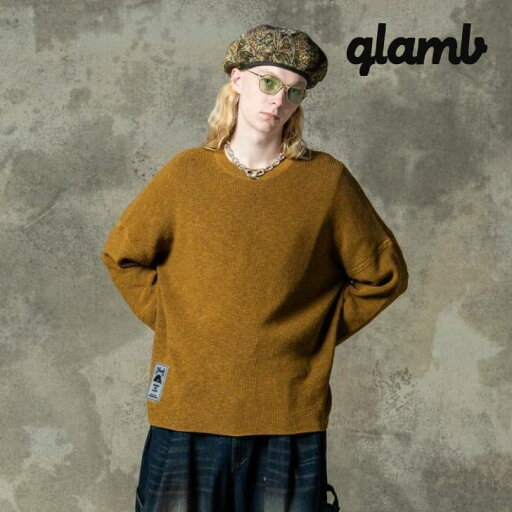 お取り寄せ商品 glamb グラム ニット メンズ Rubber Tag Knit/ラバータグニット 春夏商品 イエロー グリーン ブラウン ブラック GB0125/KNT12 メンズ 服 ブランド お取り寄せ商品 glamb グラム ニット メンズ Rubber Tag Knit/ラバータグニット 春夏商品 イエロー グリーン ブラウン ブラック GB0125/KNT12 メンズ 服 ブランド