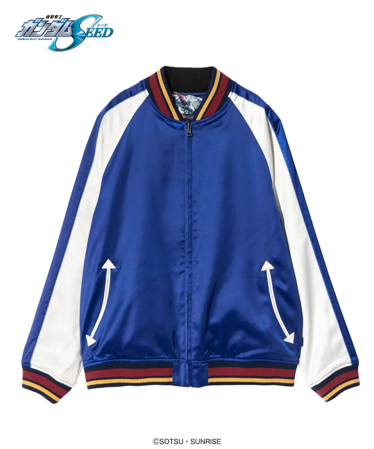お取り寄せ商品 glamb グラム ブルゾン メンズ Gundam Seed Ska Jumper/ガンダムシードスカジャンパー 春夏商品 ブルー GB0125/GS01 機動戦士ガンダム 2