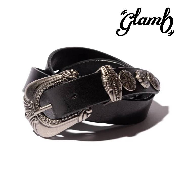 glamb グラム ベルト メンズ Western Charm Belt ウエスタンチャームベルト ブラック GB0326/AC12