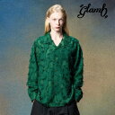 お取り寄せ商品 glamb グラム 長袖シャツ メンズ Fuzzy Scarf Shirt/ファジースカーフシャツ 春夏 ホワイト グリーン ブラック GB0225/SH08
