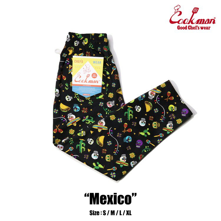 Rakuten - Cookman クックマン cookman シェフパンツ メンズ Chef Pants Mexico ブラック オールシーズン 231-21803