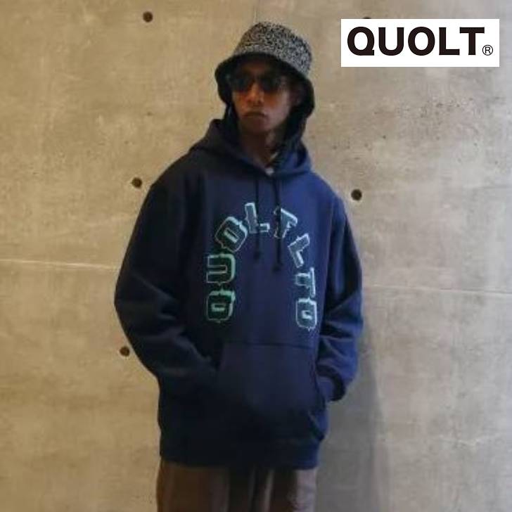 Rakuten - クオルト quolt パーカー メンズ CAUSE PARKA 秋冬ファッション アッシュ ネイビー ブラック 901T-1878 裏起毛 メンズ 服 ブランド