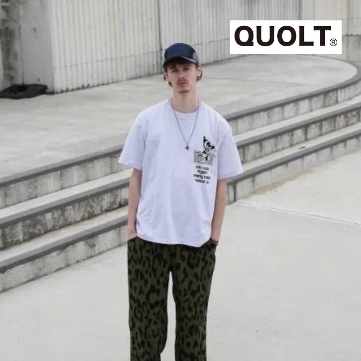 クオルト quolt 半袖Tシャツ メンズ NOT-MOUTH TEE ホワイト アッシュ フェードブラック 901T-1938 コットン100% ブランド 涼しい 薄手 30代 40代 50代 インナー 夏 半袖 メンズ 服 ブランド