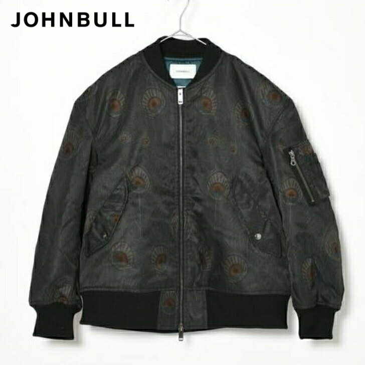 ジョンブル ジョンブル johnbull MA-1 メンズ Johnbull パターンMA-1ジャケット 16710 秋冬商品 チャコールグレー シンサレート アウター ブランド 柄地 ポリエステル かっこいい ブルゾン ma-1 ジョンブル アウター ジョンブルma1 メンズブルゾン春