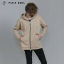 【ポイント6倍】 ノーアイディー noid no id パーカー メンズ NOID． ダブルフェイスBIG-ZIPパーカ 851006-253T 秋冬商品 アイボリー／ベージュ／グレー／ブラック フリーサイズ ビッグシルエット フードパーカ ブランド ダブルフェイス