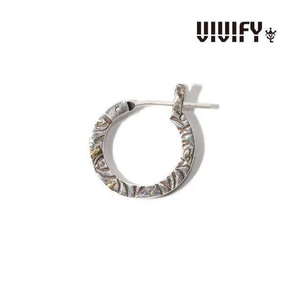 VIVIFY ビビファイ ピアス メンズ Side Arabesque Hoop Pierce(S) w/gold シルバー925 gold VFP-264