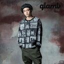 glamb グラム 長袖スウェット メンズ Sin City Photo Sweat/シンシティフォトスウェット 秋冬商品 ブラック GB0324/CS04 メンズ 服 ブランド