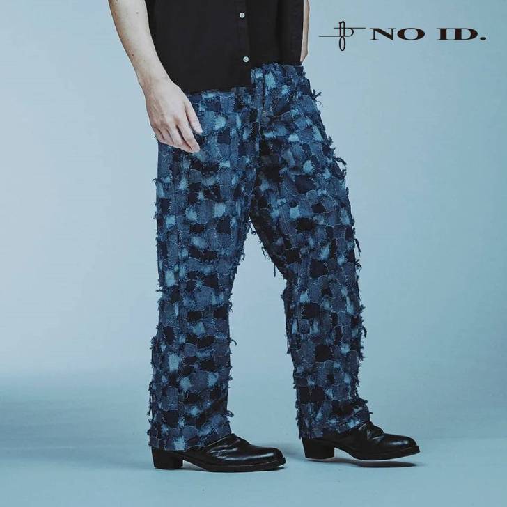 Rakuten - ノーアイディー noid no id NOID. パッチワークデニム メンズ パッチワークデニムイージーワイドPT 春夏商品 フェード インディゴ 856006-260P メンズ 服 ブランド