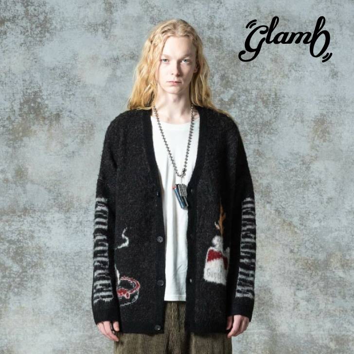 お取り寄せ商品 glamb グラム カーディガン メンズ Lighter Cardigan/ライターカーディガン 秋冬 パー..