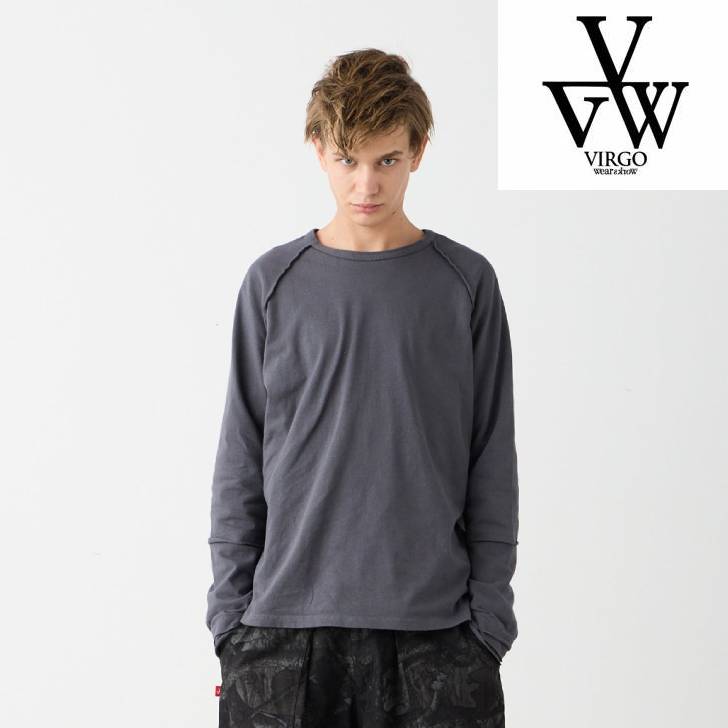 Rakuten - VIRGOwearworks ヴァルゴウェアワークス メンズ 長袖カットソー REVERSE BLADE LONG SLEEVE チャコール ネイビー ブラック VG-CUT-507