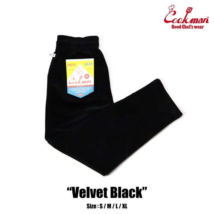 Rakuten - Cookman クックマン cookman シェフパンツ メンズ Chef Pants Velvet Black ブラック 秋冬商品 231-23821