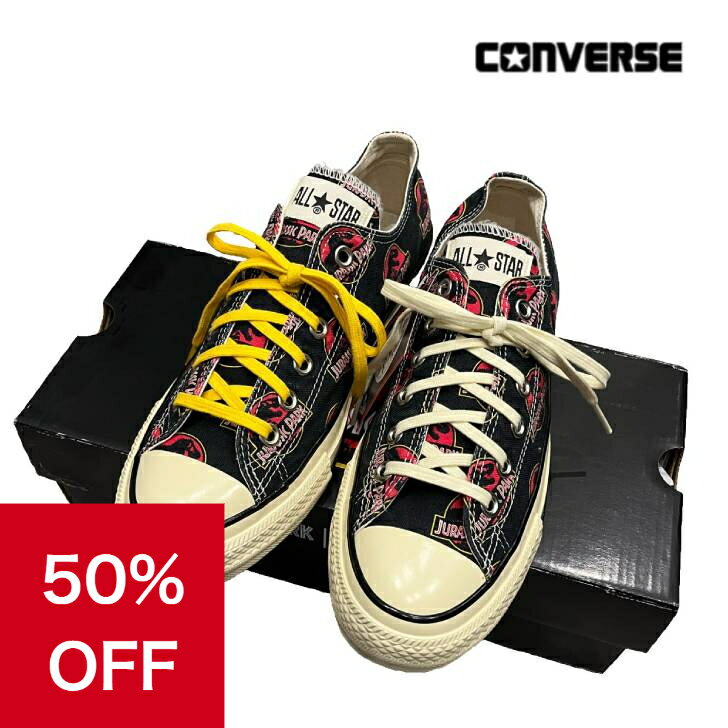 【50％OFF＆クーポン配布中】 コンバース スニーカー メンズ converse オールスター ローカット ALL STAR AGED LG OX/JURASSIC PARK オールスターエイジド LG OX/ジュラシック・パーク 国内正規品 靴 シューズ