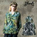 お取り寄せ商品 glamb グラム 長袖シャツ メンズ Parasol Woman Shirt/パラソルウーマンシャツ 春夏商品 グリーン ブラック GB0125/SH02