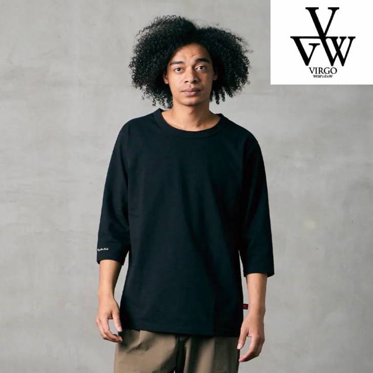 Rakuten - VIRGOwearworks ヴァルゴウェアワークス メンズ 7分袖カットソー ULTIMATE [Q] RUGGED ホワイト ブラウン ブラック VG-CUT-517