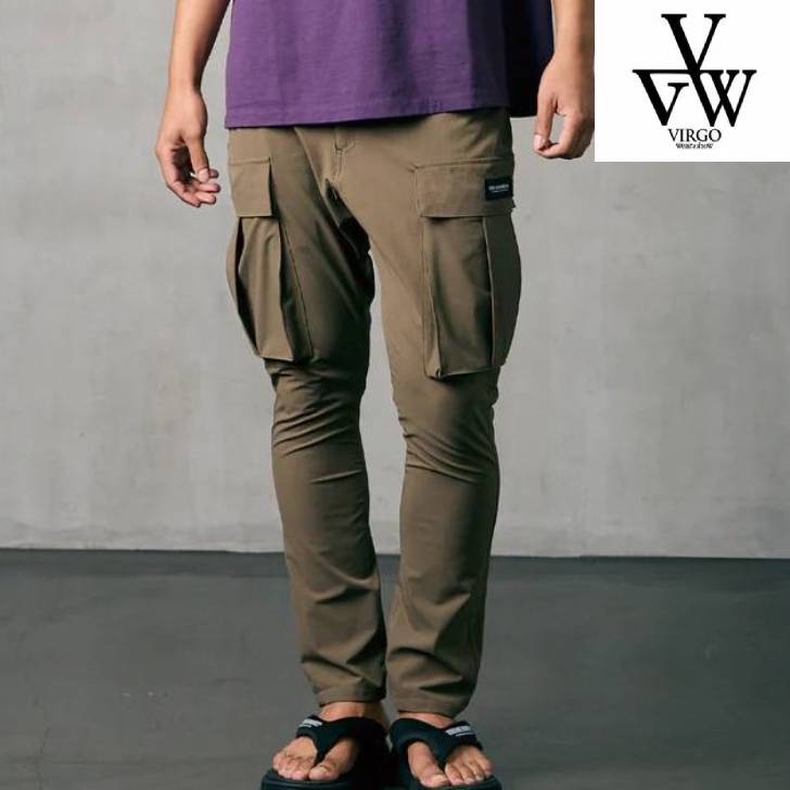 Cargo Pants - お取り寄せ商品 VIRGOwearworks ヴァルゴウェアワークス メンズ カーゴパンツ SLIM MILITARY STRETCH CARGO グレー カーキ ブラック VG-PT-458