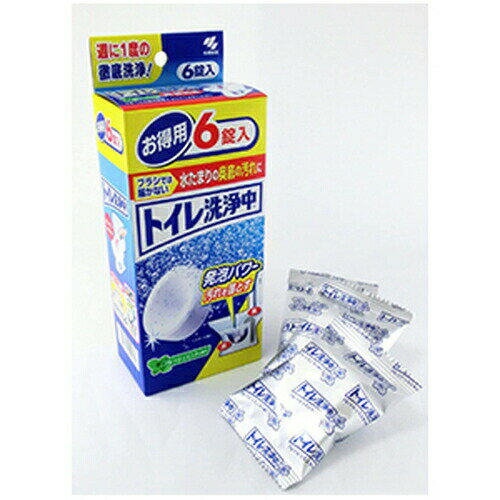 小林製薬 ブルーレット トイレ洗浄中 フレッシュミントの香り 6錠入