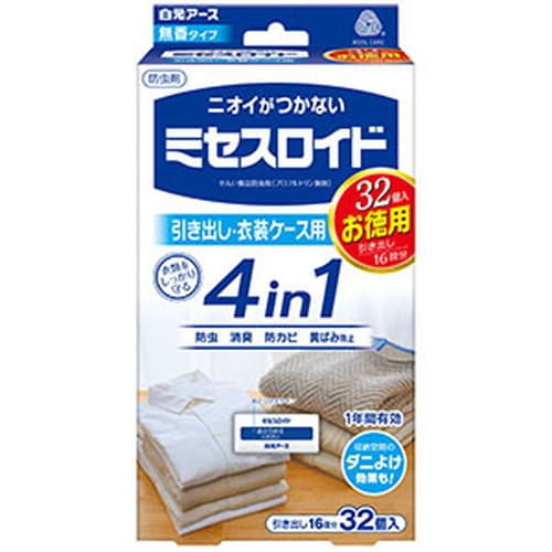 ミセスロイド 引出し用 徳用 1年防虫 32個入