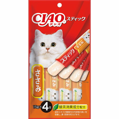 Rakuten - CIAO スティック ささみ 15g×4本いなば INABA チャオ 猫 おやつ スティック
