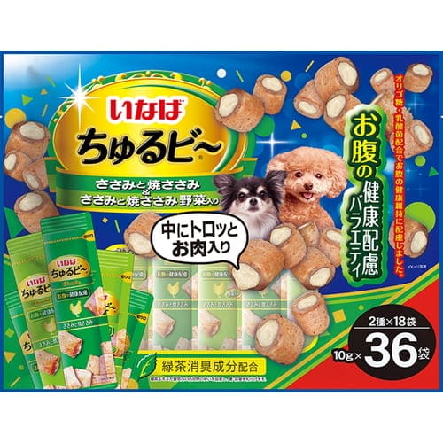 Rakuten - いなば ちゅるビ? お腹の健康配慮バラエティ 10g×36袋いなば INABA 犬 小袋 おやつ ちゅ?るビ?