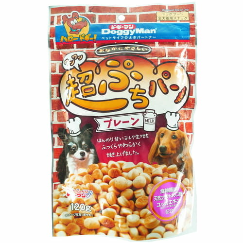 Rakuten - おなかにやさしい ワンワン超ぷちパン 120gドギーマン 犬 おやつ パン ぷち プチサイズ 小粒