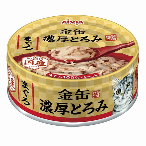 Rakuten - 金缶 濃厚とろみ まぐろ 70gアイシア 猫 猫缶 一般食 キャットフード ウェットフード フード