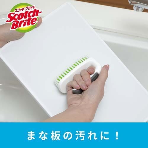 【28H限定】店内ポイント10倍★4日20時〜5日23:59迄スコッチブライト キッチン用ミニブラシ K-504Jコシのあるブラシがしっかり汚れを落とす！