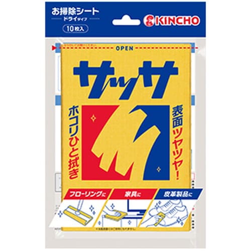 広告文責・販売事業者名:株式会社ビューティーサイエンスTEL 050-5536-7827商品名 サッサV 10枚入 内容量 10枚 商品詳細 サッと拭くだけでホコリをとらえて離さない、使い捨てタイプのお掃除シート。 ミネラルオイルを配合した三層凸凹シートは、普段の拭き掃除から楽器等のツヤ出しにも使えます。 備考 ※パッケージデザイン等は予告なく変更されることがあります。 ※メーカー都合により商品のリニューアル・変更及び原産国の変更がある場合があります。 区分 日用品 発売元・販売元 大日本除虫菊 JANコード 4987115800144