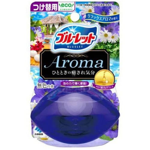 小林製薬 液体ブルーレットおくだけアロマ つけ替用 リラックスアロマの香り 70mLトイレ用 洗浄 付け替え 置くだけ