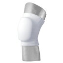 D&M ニーパッド 膝サポーター ホワイト 25mm厚パッド 1個入白 ホワイト 膝サポーター スポーツ 膝用 ひざ ニーパッド バレー インナー 厚型(4)