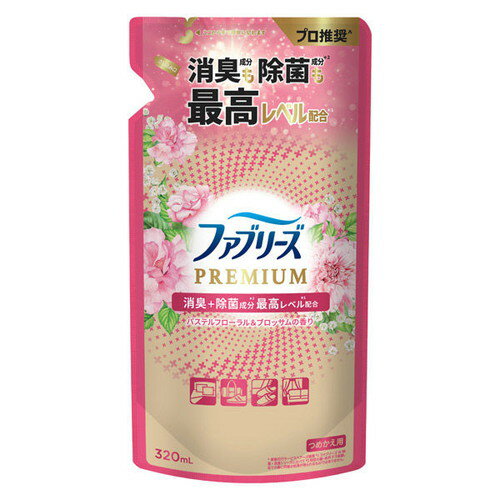 Rakuten - P&G ファブリーズW除菌+消臭プレミアム パステルフローラル&ブロッサムの香り つめかえ用 320mLプロクター＆ギャンブル ファブリーズ 除菌 消臭
