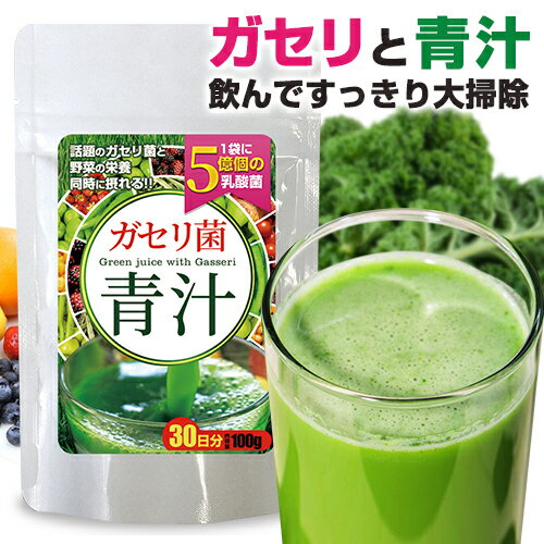 ◆ガセリ菌青汁◆[メール便対応商品]送料無料 青汁 乳酸菌 ガセリ菌乳酸菌青汁 酵素 国産 ガセリ ガゼリ菌 ダイエット ケール 食物繊維 大麦若葉 明日葉 アシタバ 腸活 菌活prbs