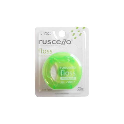 ルシェロ フロス ミントワックス グリーン 30mルシェロRuscello floss mint waxgreen 30 m