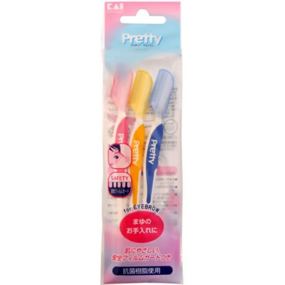 まゆそり用カミソリ プリティー マユソリL 3本入